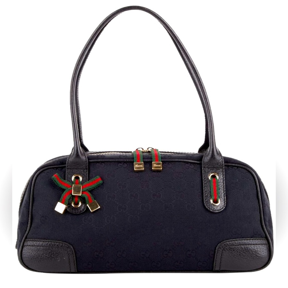 Gucci GG Canvas Princy Shoulder Bag | Black